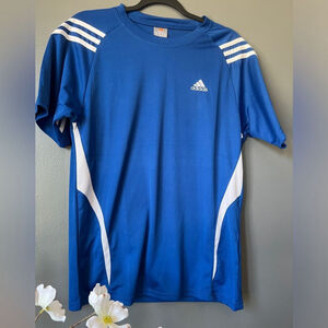 Adidas: Royal Blue Stripped Jersey